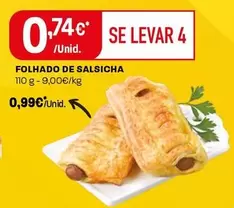 Oferta de Folhado De Salsicha por 0,99€ em Intermarché