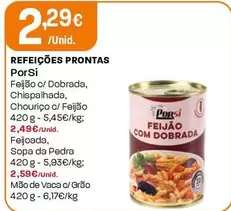 Oferta de Porsi - Refeiçãos Prontas por 2,29€ em Intermarché