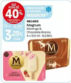 Oferta de Magnum - Gelado por 3,29€ em Intermarché