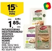 Oferta de Nobre - Fatiado Ervas Mediterraneas/ Vegetais Assados/ Frango por 1,85€ em Continente