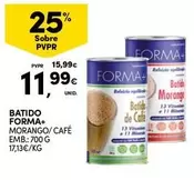 Oferta de Forma+ - Batido Forma+ por 11,99€ em Continente