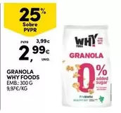 Oferta de Granola por 2,99€ em Continente