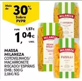 Oferta de Milaneza - Massa por 1,04€ em Continente