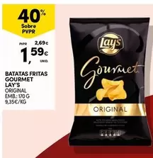 Oferta de Lay's - Batatas Fritas Gourmet por 1,59€ em Continente