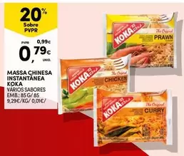 Oferta de Koka - Massa Chinesa Instantanea por 0,79€ em Continente