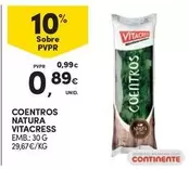 Oferta de Natura - Coentros  Vitacress por 0,89€ em Continente