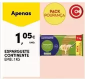 Oferta de Continente - Esparguete por 1,05€ em Continente