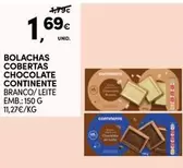 Oferta de Continente - Bolachas Cobertas Chocolate por 1,69€ em Continente