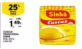 Oferta de Cuscuz Tradicional por 1,49€ em Continente