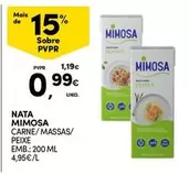 Oferta de Mimosa - Nata por 0,99€ em Continente