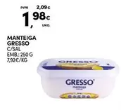 Oferta de Gresso - Manteiga por 1,98€ em Continente