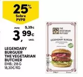 Oferta de Legendary Burguer The Vegetarian Butcher por 3,99€ em Continente