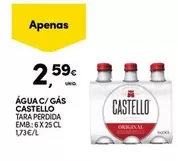 Oferta de Castello - Água C/Gas por 2,59€ em Continente