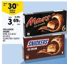 Oferta de Mars - Gelados por 3,69€ em Continente