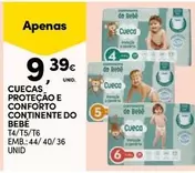 Oferta de Continente - Cuecas Proteção E Conforto  Do Bebe por 9,39€ em Continente