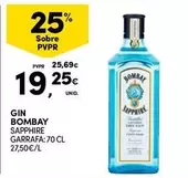 Oferta de Bombay - Gin por 19,25€ em Continente