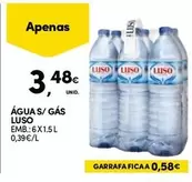 Oferta de Luso - Água S/ Gas por 3,48€ em Continente