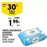 Oferta de Scottex - Papel Higienico Humido por 1,99€ em Continente