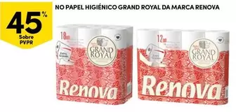 Oferta de Renova - No Papel Higienico Grand Royal Da Marcaem Continente