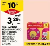 Oferta de Continente - Alimento Humido P/gato por 3,29€ em Continente