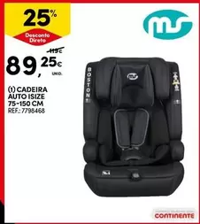 Oferta de Continente - Cadeira Auto Isize 75-150 Cm por 89,25€ em Continente