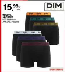 Oferta de Dim - Conj. 3 Boxers por 15,99€ em Continente