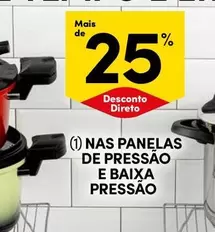 Oferta de Nas Panelas De Pressão E Baixa Pressãoem Continente