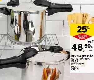 Oferta de Kasa - Panela Pressão Super Rapida por 48,5€ em Continente