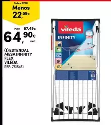 Oferta de Vileda - Estendal Mesa Infinity Flex por 64,9€ em Continente