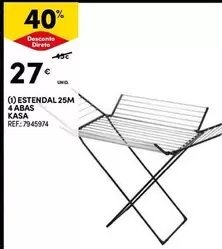 Oferta de Kasa - Estendal 25m 4 Abas por 27€ em Continente