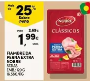 Oferta de Nobre - Fiambre Da Perna Extra por 1,99€ em Continente