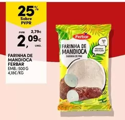 Oferta de Ferbar - Farinha De Mandioca por 2,09€ em Continente