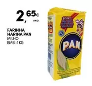 Oferta de PAN - Farinha Harina Pan Milho por 2,65€ em Continente