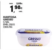 Oferta de Gresso - Manteiga por 1,98€ em Continente