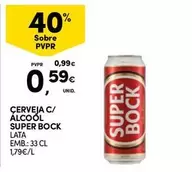 Oferta de Super Bock - Cerveja C/ Álcool por 0,59€ em Continente