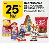 Oferta de Continente - Nas Fantasias De Chocolate De Natalem Continente