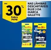 Oferta de Gillette - Nas Laminas Descartaveis Blue 3 Da Marcaem Continente