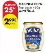 Oferta de Heinz - Maionese por 2,99€ em Pingo Doce