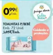 Oferta de Pingo doce - Toalhitas P/bebe por 0,99€ em Pingo Doce