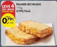 Oferta de A+ - Palmer Recheado por 0,79€ em Pingo Doce