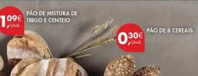 Oferta de Pao De Mistura De Trigo E Centeio por 1,09€ em Pingo Doce