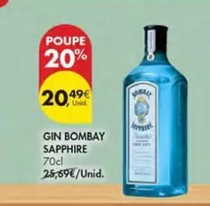 Oferta de Bombay - Gin por 20,49€ em Pingo Doce