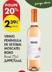 Oferta de Pingo doce - Vinho Peninsula De Setubal Moscatel por 2,39€ em Pingo Doce