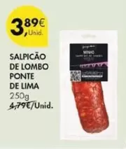 Oferta de Lima - Salpicão De Lombo Ponte De Lima por 3,89€ em Pingo Doce