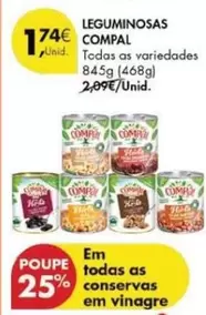 Oferta de Compal - Leguminosas por 1,74€ em Pingo Doce