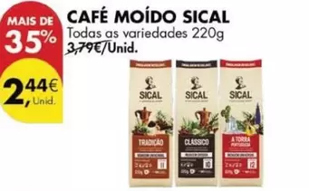 Oferta de Sical - Café Moido por 2,44€ em Pingo Doce