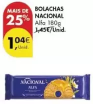 Oferta de Nacional - Bolachas por 1,04€ em Pingo Doce