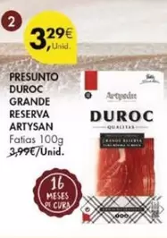 Oferta de Presunto Duroc Grande Reserva por 3,29€ em Pingo Doce