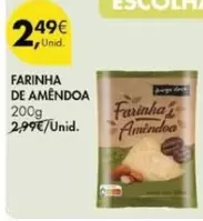 Oferta de Farinha De Amendoa por 2,49€ em Pingo Doce