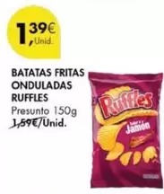 Oferta de Ruffles - Batatas Fritas Onduladas por 1,39€ em Pingo Doce